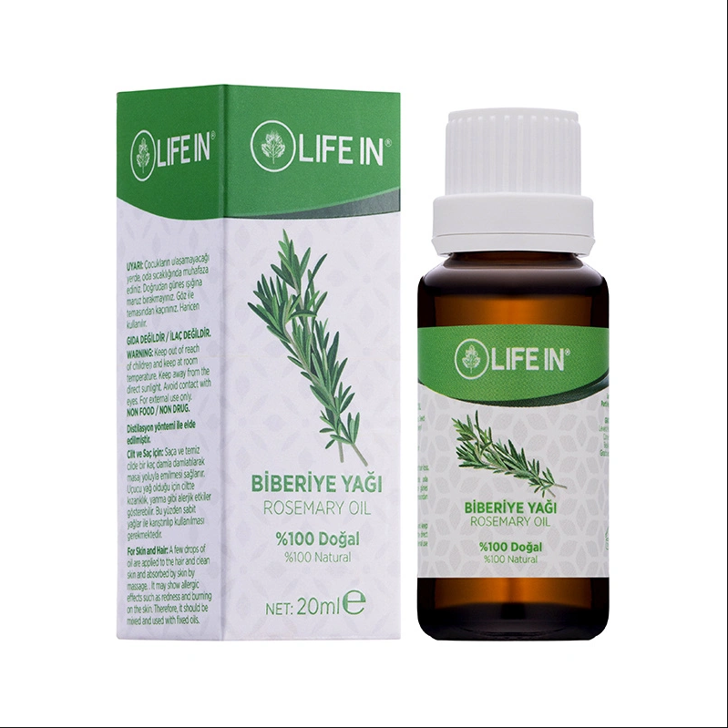 derma roller + biberiye yağı